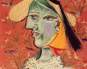 戴草帽的女人 - 巴勃罗·毕加索